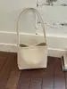 Bolso cubo tejido vintage para mujer 2026 nuevo modelo bolso cubo de gran capacidad para el trabajo y los desplazamientos bolso de hombro bolso de mujer
