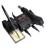 8898 portátil display digital duplo dois em um pistola de ar quente estação de solda temperatura-controlável ferro de solda elétrico estação de solda