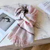 Bufanda Cuadros de Lana 100% Británica para Mujer, Invierno Estudiante Versátil Cálida para Hombre Pareja Regalo de Cumpleaños