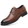 Zapatos de Cuero Wenzhou para Hombre Otoño 2025 Nuevos Zapatos de Negocios Transfronterizos Brogue Tendencia Estilo Británico Zapatos de Cuero para Traje