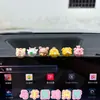 Doce Adornos de Accesorios de Coche del Zodiaco Pantalla de Consola de Coche Decoración Linda Dibujos Animados Adornos de Coche