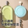 Gancho para lavabo de doble capa con ventosa de vacío para uso doméstico al por mayor, instalación sin perforaciones, estante de almacenamiento de alta carga para cocina y baño