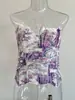 Corsé de estilo de corte europeo y americano con encaje irregular, body ajustado de doble capa, faja estampada en Instagram, popular en AliExpress