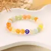 Pulsera de cuentas de jade de 8 mm ojo de diablo trae buena suerte y buenos deseos a Europa y Estados Unidos joyería popular venta al por mayor