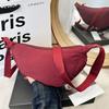 Bolso bandolera de nailon para mujer, moderno bolso de hombro ligero tipo sobre, bolso bandolera de lona a juego, 2024