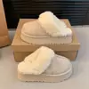 2026 Estilo Coreano Invierno Nuevo de Moda Piel y Piel Integrados Felpa Boca Forro Polar Suela Gruesa Abrigo Cálido Zapatillas de Media Caña Cerradas