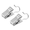 Clip de metal para cortina transfronterizo gancho para cortina de ducha del hogar accesorios de hebilla de cortina clip pequeño con gancho clip de hierro en stock