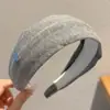 Diadema Exquisita Maillard de Ala Ancha y Corona Alta para Mujer, Nueva Diadema de Otoño 2026, Accesorio para el Cabello de Uso Diario de Alta Gama