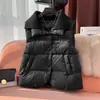 Elegante Versión Coreana 2025 Chaleco de Algodón Relleno Patchwork para Mujer Invierno Nuevo Exterior Chaqueta sin Mangas Moderna Negro