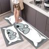 Tapete de cocina fresco de estilo americano, manta de noche, alfombra larga, tapete para puerta de entrada, tapete de corte completo, exportación transfronteriza