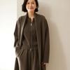 Outono e Inverno 2024 Novo Cardigã de Malha de Caxemira Feminino Casaco Longo de Lã Solta Cardigan Casaco Feito à Mão