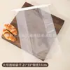 Saco de embalagem de pão 450g fatia de torrada saco quadrado portátil transparente arame frisado auto-selante saco de confeitaria para assar