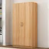 Armario Casa Dormitorio Habitación de Alquiler Madera Maciza Simple Gabinete de Almacenamiento Moderno Minimalista Ensamblado Económico Armario de Almacenamiento
