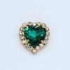 Corazón de durazno cadena de fantasía de pedrería cosida a mano cadena de garra con pedrería ribete de garra con pedrería de cristal para zapatos, bolsos, accesorios de boda