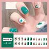 Unhas postiças estampadas curtas, médias e longas direto da fábrica, usando armadura, produtos acabados embalados, atacado para amostras de mapa, podem ser personalizadas