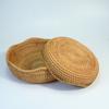 Cesta de frutas de vime Cesta de armazenamento tecida à mão Cesta de armazenamento Bandeja criativa para hotéis Cesta de armazenamento de mesa para sala de estar