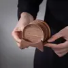 Porta-copos de Chá Personalizado em Madeira Maciça Acessórios para Conjunto de Chá Kung Fu Cerimônia do Chá Novo Estilo Chinês Tapete Isolante Bandeja de Chá Suporte para Porta-copos de Chá