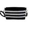 Diseño de Nicho Bolso Pequeño Tejido de Bloques de Color Billetera para Mujer Retro Hueco para Llaves Bolso Cruzado Pequeño Bolsa de Almacenamiento