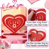 Dia dos Namorados Artesanato em Madeira Coração Rosa Enfeites Casamento Decoração de Casamento Cartas de Amor Mesa de Trabalho