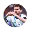 Estrela da Copa do Mundo Ronaldo Messi Acessórios de Futebol Broche Emblema