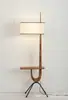 Luminária de Piso de Madeira Maciça Usada para Quarto Sala de Estar Designer Ajustável SantaTMM Estilo Wabi-Sabi Atmosfera Retrô Luminária de Mesa