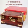 Caja de Joyería Regalo de Boda con Cerradura y Espejo Caja de Almacenamiento para Pendientes Joyas Pulseras Caja del Tesoro de Madera Maciza