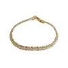 Pulseira da Série com Fecho de Zircônia Moda Luxo Leve Versátil Alto Padrão Exquisito Design Simples Joia de Mão Atacado