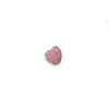 Aretes de Corazón de Ópalo de Aleación de Titanio F136, Piercings de Labio, Aretes de Hueso de Oreja con Rosca Interna de Titanio G23, Accesorios de Joyería para Piercings Corporales
