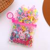 200 piezas Bolsita Colores Variados Básicas Desechables Bandas Elásticas Alta Elasticidad Duraderas Versátiles Para Trenzar el Cabello de Niños Accesorios para el Cabello