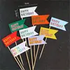 Decoraciones para Pasteles Estilo Coreano Cara Sonriente de Oso, Inserts de Colores Hb para Cumpleaños de Niños, Amor Cuadriculado de Nube de Corazón