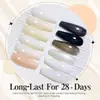 Esmalte en Gel en Tonos Nude, Kit de Arte para Uñas con Esmalte en Gel Negro y Blanco, Esmalte en Gel Beige, Exclusivamente para Ventas Transfronterizas
