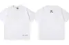 Gallery Dept Lavado y Desgastado Manga Corta Retro High Street Vintage Camiseta Suelta para Pareja Moderna