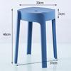 Banco de Plástico para el Hogar Apilable Banco Ciclón Simple Sala de Estar Mesa de Comedor Banco Redondo Portátil Banco Molino de Viento Banco Creativo