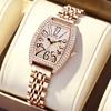 Reloj de marca suiza para mujer, correa de acero de moda, reloj de cuarzo, correa de reloj para mujer, resistente al agua, comercio exterior, relojes transfronterizos al por mayor