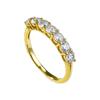 Mujing jóias Novos 7 diamantes S925 prata banhado a ouro moda requintado versátil Europeu e Americano AliExpress venda quente