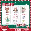 Adesivos de tatuagem de Natal festa novos adesivos descartáveis estilo europeu e americano personalidade alto desempenho decoração de Natal