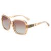 Gafas de Sol GLAZZY para Mujer Moda TikTok 2022 Gafas Rojas de Internet Estilo Coreano Retro Elegantes Redondas Marco Grande