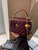 Bolso de Mano Cadena de Moda Transfronteriza Nuevo Estilo Otoño e Invierno 2026 Bolso Caja Acolchado Estilo Chanel Bolso de Hombro de Alta Gama para Mujer