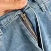 Ropa nueva de primavera para mujer de talla grande, pantalones vaqueros casuales simples con curva 100 kg pantalones adelgazantes de talla grande 9851
