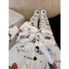 Cárdigan de terciopelo para mujer con diseño de Shin-chan de dibujos animados, conjunto de ropa de casa cálida para primavera y otoño 2025, se puede usar para salir