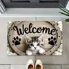 Felpudo Decorativo Interior Semicircular Estilo Americano Temu, Alfombrilla de Pie Absorbente de Agua y Resistente a Manchas para Baño, Alfombrilla de Piso Resistente al Desgaste y Fácil de Cuidar para Habitación