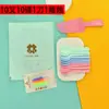 Set de Pastel de Cumpleaños Vajilla Desechable Cuchillo y Tenedor Plato Vela Sombrero de Cumpleaños Biodegradable Respetuoso con el Medio Ambiente Juego de Cinco Piezas