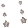 Pendientes de Estrella de Cinco Puntas, Lujo Ligero y Sensación de Alta Gama, Tres Pares de Pendientes, Dulces, Elegantes y Refinados, Adecuados para el Uso Diario