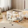 Balde de Armazenamento de Bonecas Artefato de Armazenamento de Brinquedos de Pelúcia Tubo Transparente para Bonecas Bolsa de Armazenamento de Bonecas de Pelúcia de Grande Capacidade