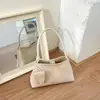 Comercio exterior, bolso de axila tejido ligero de lujo para mujer, estilo retro de otoño, versátil para ir al trabajo, con un aspecto sofisticado y elegante, bolso de hombro o bolso de mano