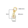 Plata Esterlina S925 Plata Lisa 0-9 Digital Pequeño Colgante Accesorios Joyería DIY Pulsera de Cordón Tejido con Cuentas Accesorios Material