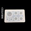 Molde geométrico de gota de cristal de silicona para hacer tú mismo con agujero, pirámide pequeña, colgante gota, producto nuevo, molde UV