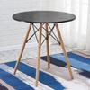 Mesa Redonda Pequeña para el Hogar Eames Madera Maciza Nórdica Simple Balcón Mesa Redonda Pequeña Silla Tienda de Café Leche Té Negociar Recepción