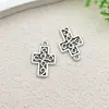 Accesorios Transfronterizos de Aleación de Plata Antigua para Manualidades Cruz de Copa de Vino Corazón Llavero Accesorios Pulsera Collar Pendiente