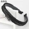Touca para Peruca Adereço de Cabeça Faixa de Cabelo Adereço de Cabeça Ligeiramente Bagunçado Beleza Bagunçada Peruca com Trança Espinha de Peixe Faixa de Cabelo para Peruca Faixa de Cabelo para Peruca com Trança de Três Tiras